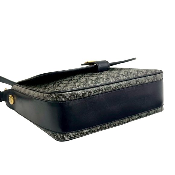 CELINE Vintage Macadam Blason Triomphe Leather Shoulder Bag/Pochette/Sacoche ... - Picture 7 of 9